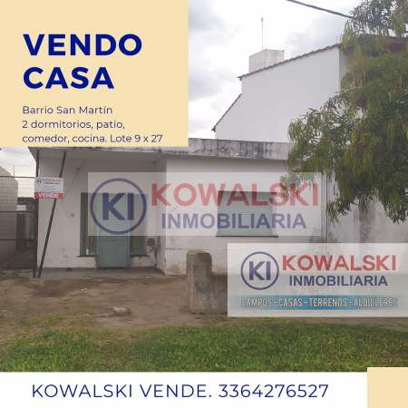 VENDO Casa Bo San Martin