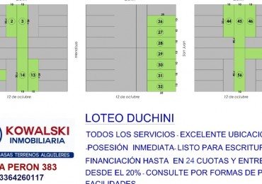 Loteo excelente ubicación